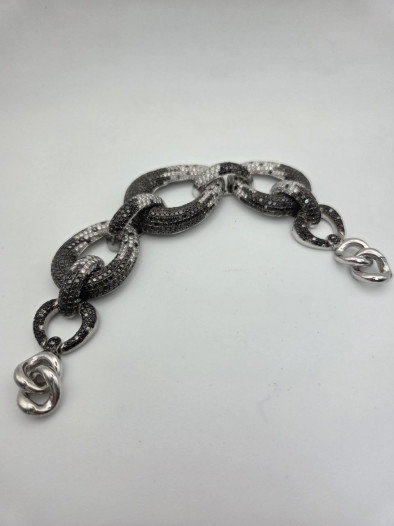Золотой браслет с бриллиантами 5ct